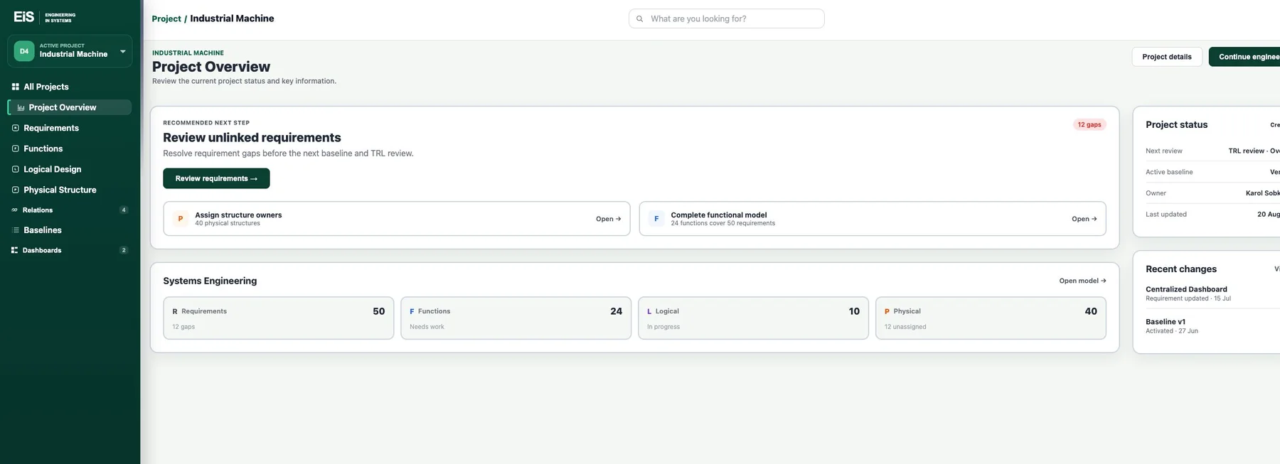 EiS project overview